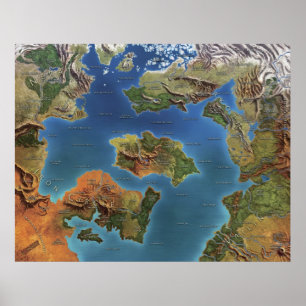 Heroes Of Nerath Game Board Map Poster