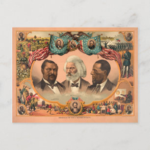 Heroes of the Coloured Race (1881) Postcard