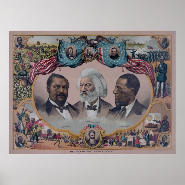 "Heroes of the coloured Race" Poster (Front)