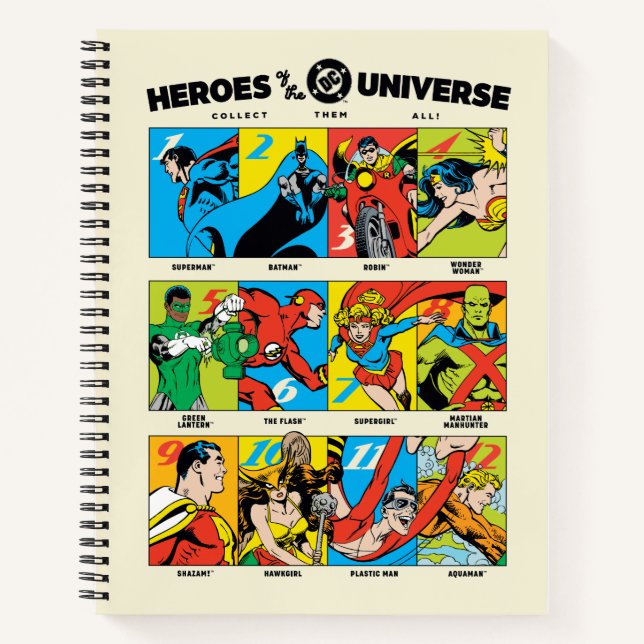 Heroes of the DC™ Universe Notebook (Front)