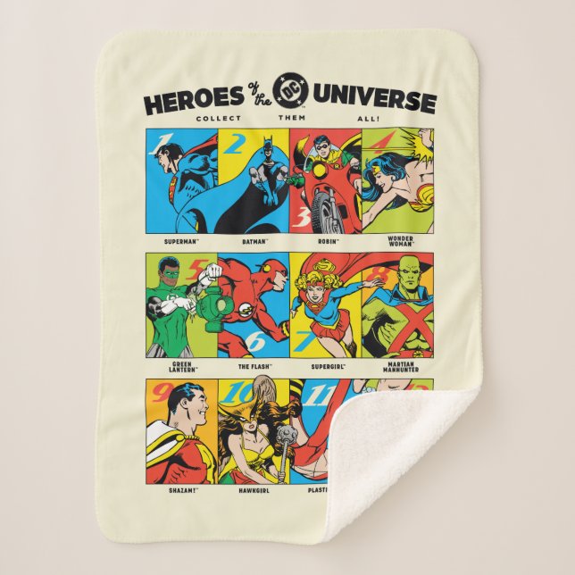 Heroes of the DC™ Universe Sherpa Blanket (Front)