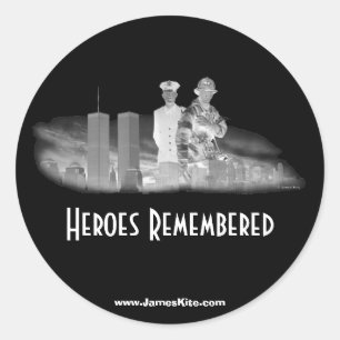 Heroes Remembered Classic Round Sticker