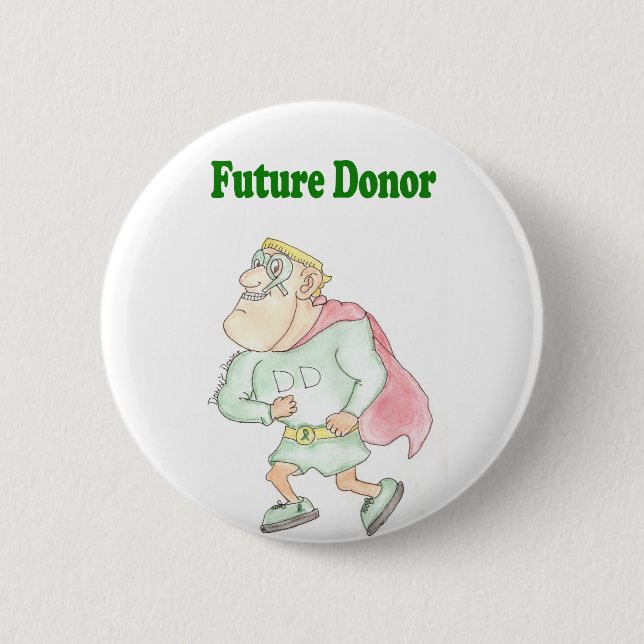 heroguy 6 cm round badge (Front)