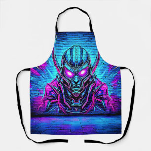 Heroic Cyberpunk Vibe Apron