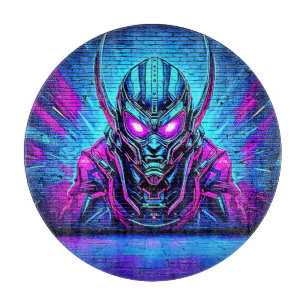 Heroic Cyberpunk Vibe Cutting Board