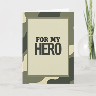 Heroic Fathers Day Camo Art Card