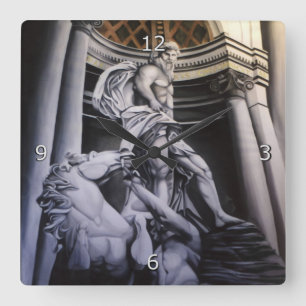 Heroic Greek / Roman Scene Square Wall Clock