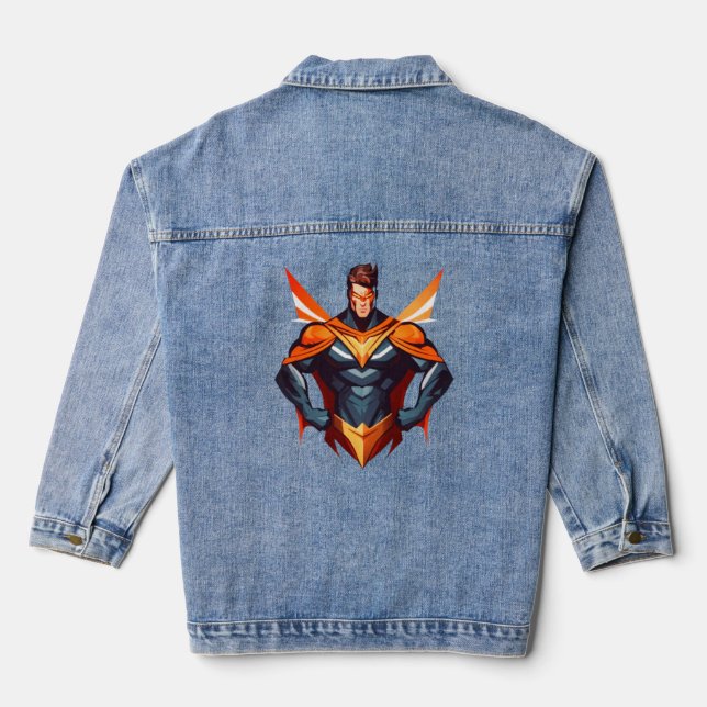 Heroic Icon Tee Denim Jacket (Back)