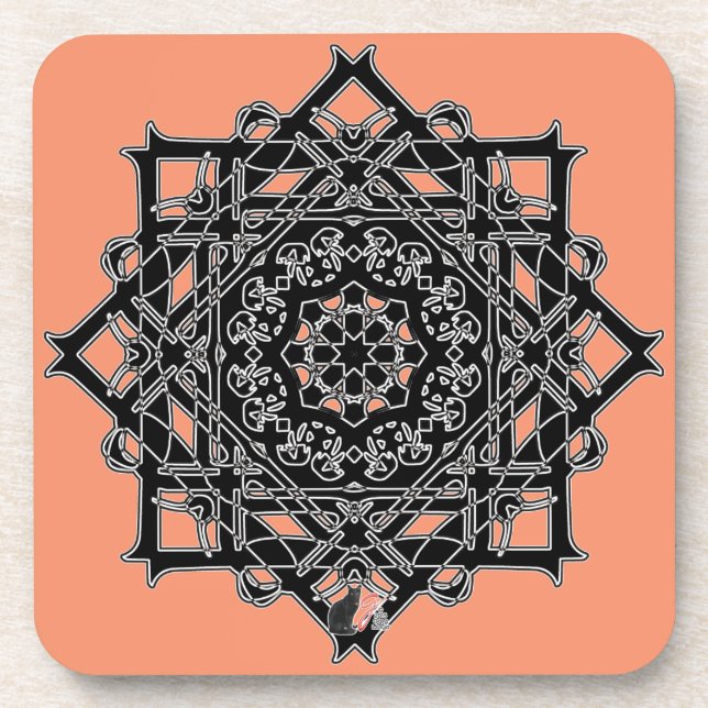 Heroic Octa Glyph Dusk Coaster (Front)