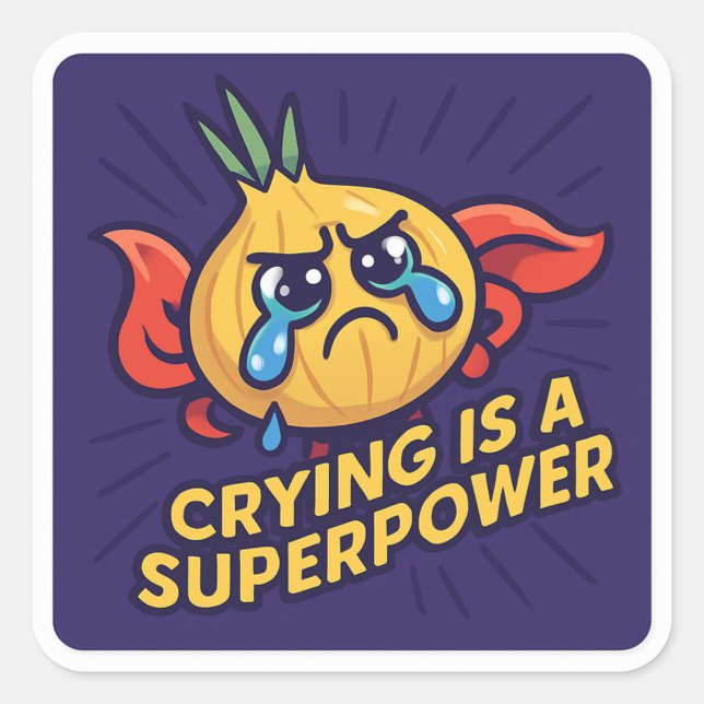 Heroic Onion Sticker | Funny Emotional Strength  (Front)