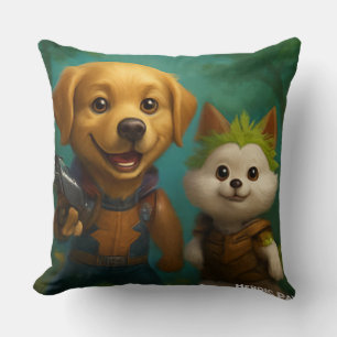 Heroic Paws – Superhero Dogs in Costume Cushion