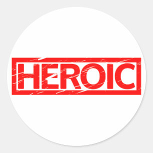 Heroic Stamp Classic Round Sticker