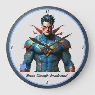 "Heroic Strength Visuals" Large Clock