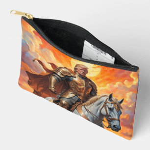 Heroic Trump Warrior in Golden Armour Accessory Pouch