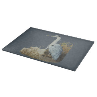 Heron At Marsh Edge Cutting Board
