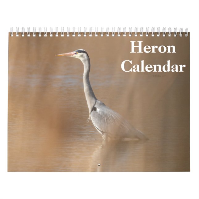 Heron Bird 2026 Calendar (Cover)