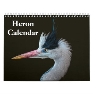Heron Bird 2027 Calendar