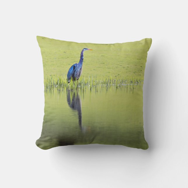 Heron Bird Cushion (Front)