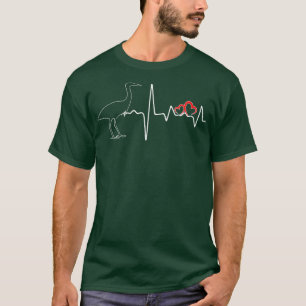 Heron Birds Heartbeat Love For Heron T-Shirt