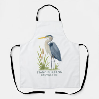 Héron bleu – Étang Burbank Danville QC | Design na Apron