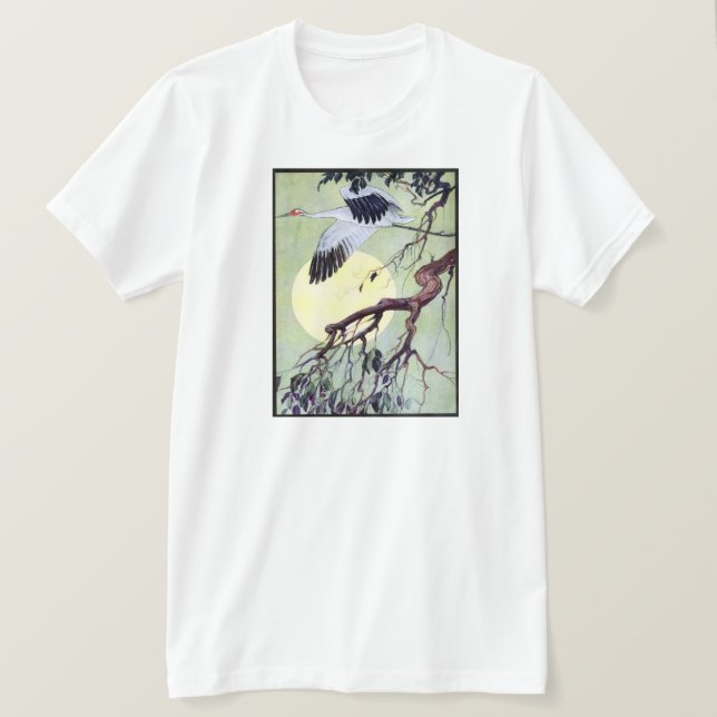 Heron In Flight T-Shirt (Design Front)
