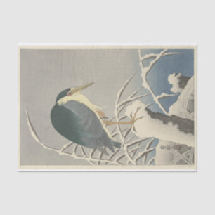 Heron in Snow by Ohara Koson Tissue Paper