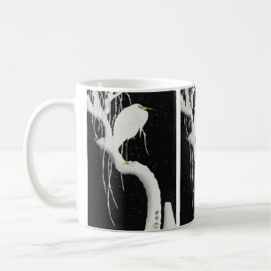 Heron in the Snow by Ohara Koson Coffee Mug