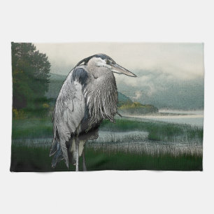 Heron Lake Tea Towel