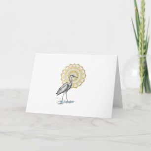 Heron Mandala Card