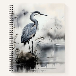 Heron Nature Traditional Notebook