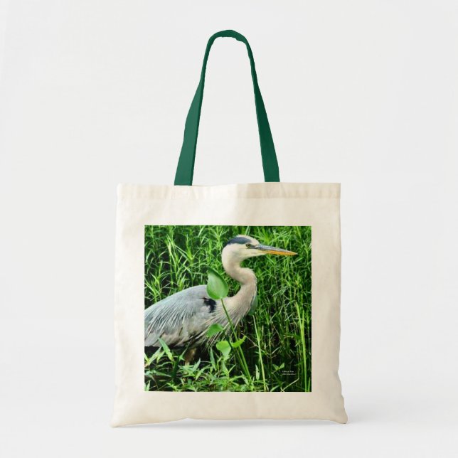 Heron On The Airline Trails Reusable Tote (Front)
