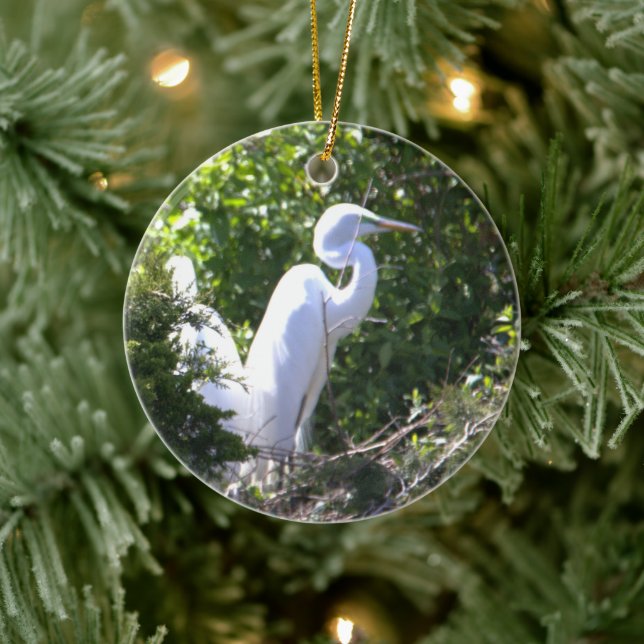 Heron Photo Ornament  (Tree)
