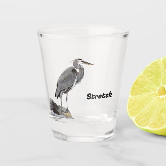 Heron Shot Glass (Front)