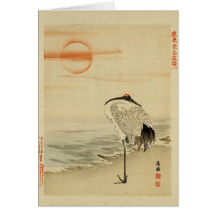 Heron sleeping card
