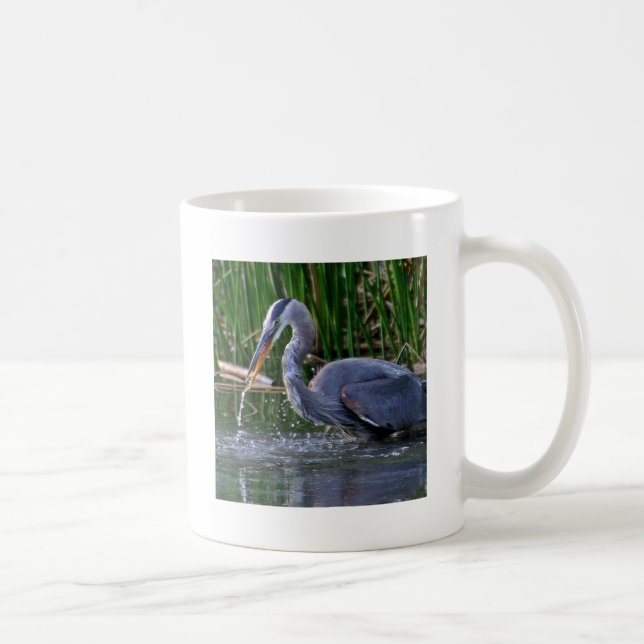 Heron Splash Coffee Mug (Right)
