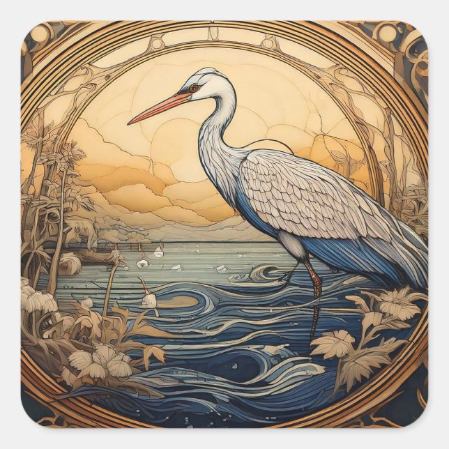 Heron Sticker (Front)