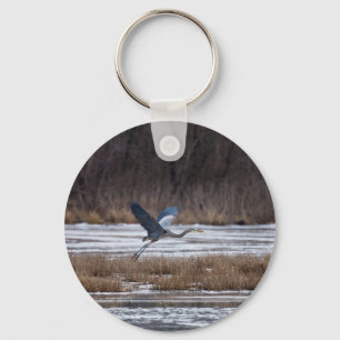 Heron Take Off Key Ring