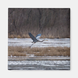 Heron Take Off Magnet