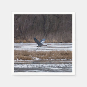 Heron Take Off Napkin