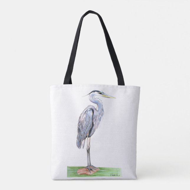 heron tote bag (Back)