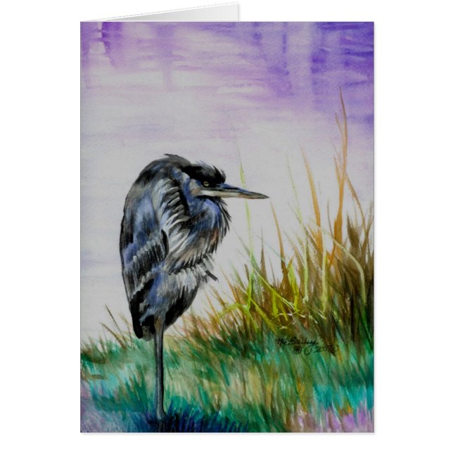 Heron Watercolor (Front)