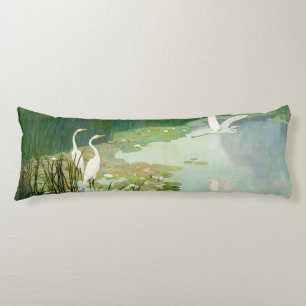Herons in Summer by Newell Convers Wyeth Body Cushion