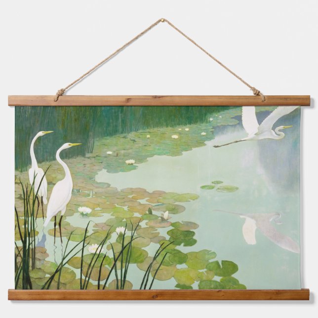 Herons in Summer by Newell Convers Wyeth Hanging Tapestry (Front)