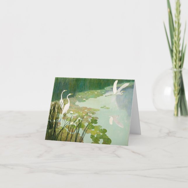 Herons in Summer by Newell Convers Wyeth Thank You Card (Front)