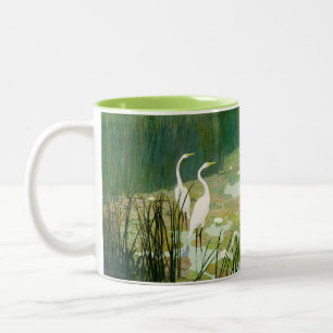 Herons in Summer by Newell Convers Wyeth Two-Tone Coffee Mug