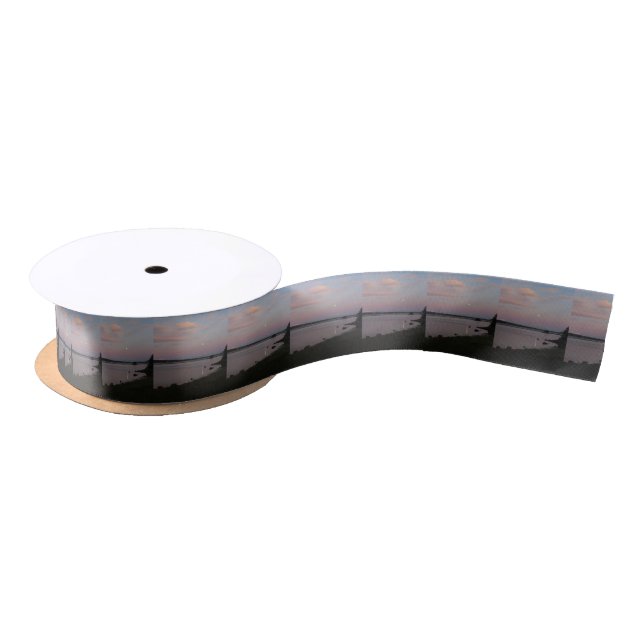 Herons in the Moonlight Satin Ribbon (Spool)