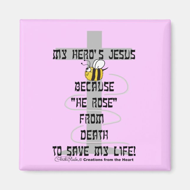Hero's Jesus Magnet (Front)