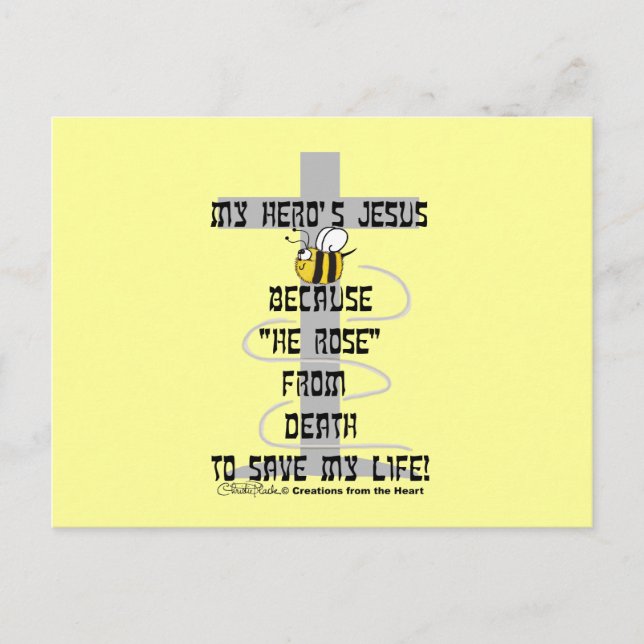 Hero's Jesus Postcard (Front)