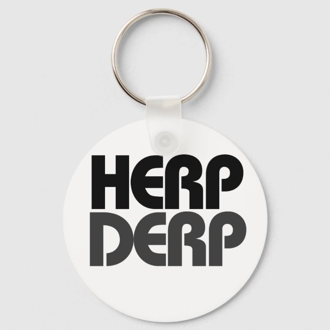 Herp Derp Key Ring (Front)