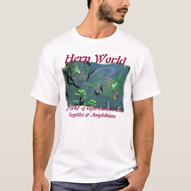 Herp World "Water Snake in the Wild" T-Shirt (Front)